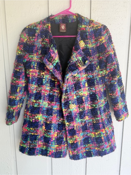 Anne Klein Jackets & Blazers - Anne Klein Multicolor Boucle Tweed Blazer‎ gold buttons chanel style size 4